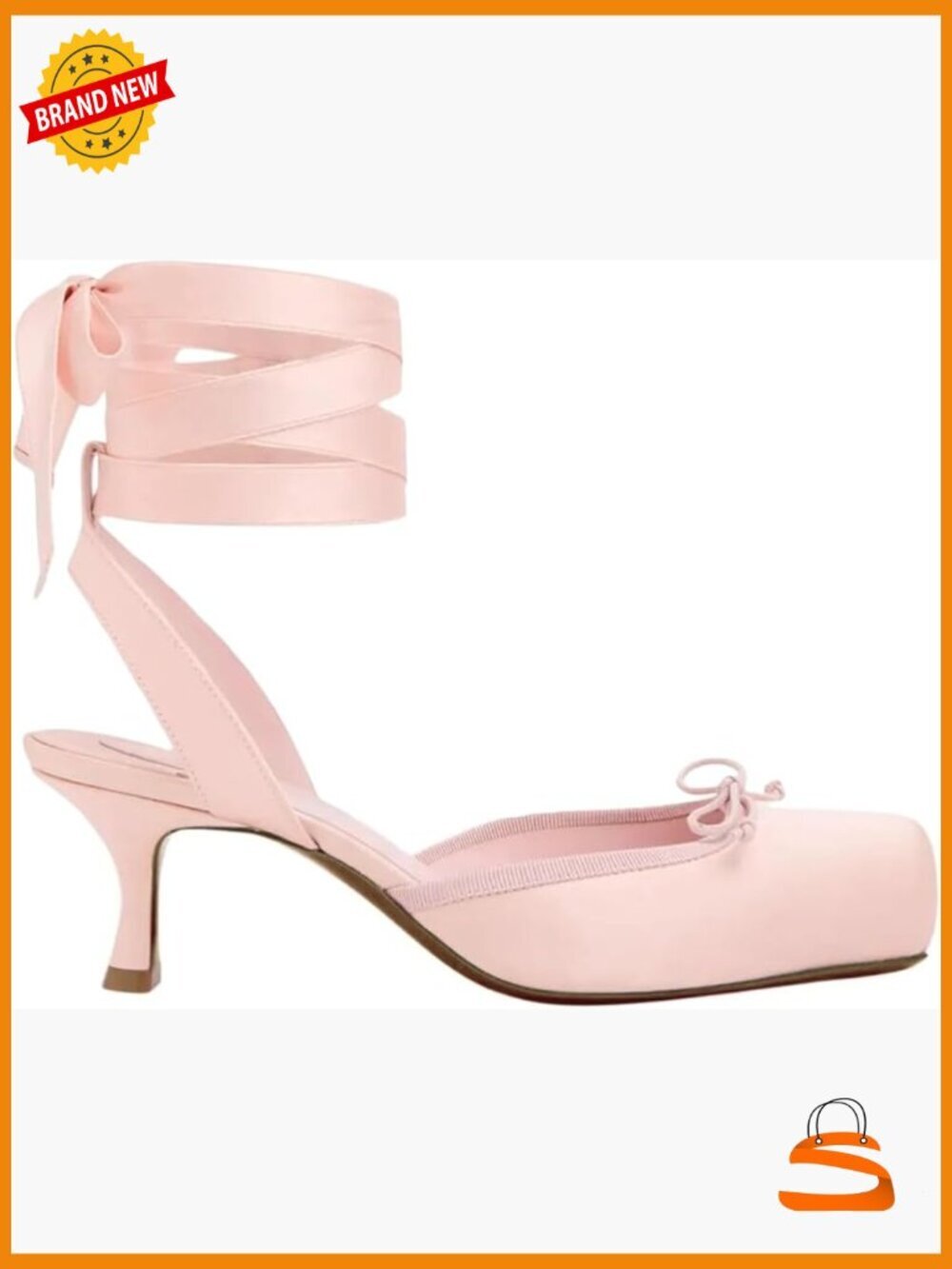 Lace Up Kitten Heel Satin Pumps Slingback Bow Ballet Flats Women Dressy